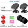 Romuto Magnetic Phone Car Mount, [ 2 Pack ] Cell Phone Holder for Car Dashboard [ Strong Magnets ]Universal 360° Rotation Magnet Car Phone Mount Fits iPhone Xs Max XR X 8 7 6S 6 Plus Most Smartphones