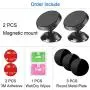Romuto Magnetic Phone Car Mount, [ 2 Pack ] Cell Phone Holder for Car Dashboard [ Strong Magnets ]Universal 360° Rotation Magnet Car Phone Mount Fits iPhone Xs Max XR X 8 7 6S 6 Plus Most Smartphones