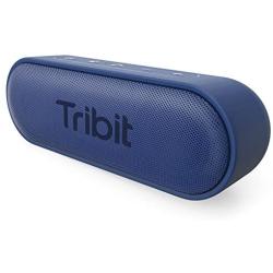 Tribit XSound Go Bluetooth Speakers - 12W Portable Speaker Loud Stereo Sound, Rich Bass, IPX7 Waterproof,24 Hour Playtime, 66 ft Bluetooth Range & Built-in Mic Outdoor Wireless Speaker (Blue)