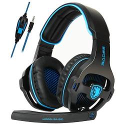 SADES Gaming Headset for Xbox One,PS4, PC Headphones with Microphone Mic for Nintendo Switch Playstation Computer, (Black)