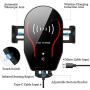 Wireless Car Charger Mount Auto-Clamping Air Vent Car Phone Holder 7.5W Fast Charging Compatible with iPhone 11 Pro Max/XS Max/XS/XR/8 Plus 10W for Samsung Galaxy S10/S9/S8 & Other Qi Smartphone