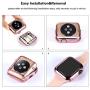 Mastten 2-Pack 38mm Case Compatible for Apple Watch Screen Protector, Full Protective Case TPU HD Ultra-Thin Cover Compatible for iWatch Series 3 2 1, Bronze, Clear
