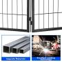 Pet Playpen 8 Panel 40 inch Indoor & Outdoor Folding Metal Exercise Pen & Pet Playpen Puppy Cat Exercise Fence Barrier Playpen Kennel