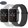 OHCBOOGIE Compatible with Apple Watch Band 38mm 40mm 42mm 44mm, Sport Band Soft Breathable Nylon Replacement Compatible with iWatch Series 5/4/3/2/1,2pack OHCBOOGIE Compatible with Apple Watch Band 38mm 40mm 42mm 44mm, Sport Band Soft Breathable Nylon Replacement Compatible with iWatch Series 5/4/3/2/1,2pack