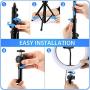 Ring Light, 10.2" Selfie Ring Light with Stand and Phone Holder, 3 Light Modes & 10 Brightness 120 Bulbs Dimmable Ring Light for YouTube Video/Makeup/Photography/Live Stream