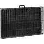 AmazonBasics Single-Door & Double-Door Folding Metal Dog or Pet Crate Kennel with Tray
