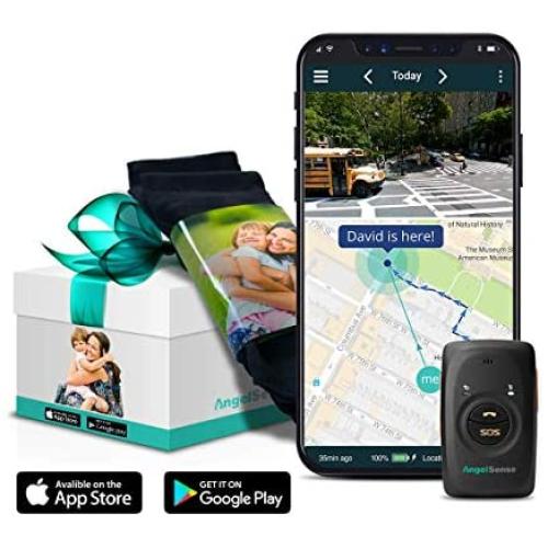 AngelSense Personal GPS Tracker for Kids, Teen, Autism, Special Needs, Elderly, Dementia | 4G Nationwide Coverage | 2-Way Auto-Answer Speakerphone & SOS Button | School Bus Tracking | Easy-to-Use App