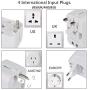 NEWVANGA International Universal All in One Worldwide Travel Adapter Wall Charger AC Power Plug Adapter with Dual USB Charging Ports for USA EU UK AUS European Cell Phone Laptop