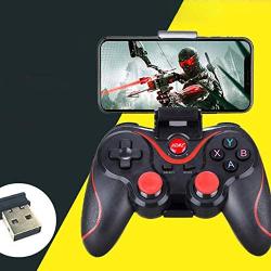 Optimized for Gaming | T3 Bluetooth Wireless Gamepad S600 Stb S3Vr Game Controller Joystick for Android iOS Mobile Phones Pc Game Handle