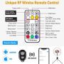 HAUEA Selfie Ring Light with Tripod Stand 10”LED Ring Light with 25 RGB Modes Dimmable Led Camera Ring Light with Two Remote Control & Phone Holder Circle Light for Live Stream/Makeup/YouTube Video
