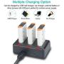 NP-BX1 Newmowa Replacement Battery (3-Pack) and 3-Channel USB Charger Set for Sony NP-BX1 and Sony Cyber-Shot DSC-RX100,DSC-RX100 II,DSC-RX100M II,DSC-RX100 III,DSC-RX100 IV,DSC-RX100 V/VII,ZV-1