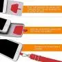 Phone Lanyard, Doormoon Universal Neck Strap with Patch for Phone Case Wallet Tether Key Chain ID Badge Holder for Most Smartphones, 2 Pack, Black Red Phone Lanyard, Doormoon Universal Neck Strap with Patch for Phone Case Wallet Tether Key Chain ID Badge Holder for Most Smartphones, 2 Pack, Black Red