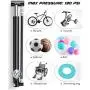 ACACIA Mini Bike Pump Portable Bicycle Pump with Pressure Gauge 130 PSI and Stabilizing Foot Peg Fits Presta and Schrader Valve ACACIA Mini Bike Pump Portable Bicycle Pump with Pressure Gauge 130 PSI and Stabilizing Foot Peg Fits Presta and Schrader Valve