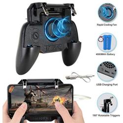 PUBG Mobile Game Controller, Ismael Erickson Phone Trigger Sensitive Shoot and Aim L1R1 Cellphone Gamepad Joystick Black