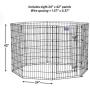 MidWest Homes for Pets Folding Metal Exercise Pen/Pet Playpen