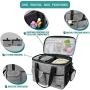 PetAmi Dog Travel Bag | Airline Approved Tote Organizer with Multi-Function Pockets, Food Container Bag and Collapsible Bowl | Perfect Weekend Pet Travel Set for Dog, Cat