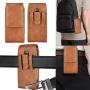 Takfox Phone Holster for Samsung Galaxy S20 S10 S10e S9 S8 S7 Edge,Note 10 Note 9 Note 8,A10e A20 A30 A50, J7 J3 Cell Phone Belt Clip Holster Premium Leather Carrying Phone Pouch w Card Holder,Brown