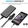 iPhone Car Charger, [Apple MFI Certified] Lighting Car Charger for iPhone X, XR, XS, 8, 8 Plus, 7, 7 Plus 6S / 6S Plus, 6 Plus, SE, 5S, iPad Pro, Air 2, Mini 4 with Extra USB Port