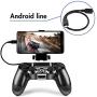 PS4 Controller Phone Clip, PS4 Slim Pro DualShock 4 Controller Grip for Android Smart Phone, 180 Degree Gaming Holder Mount Stand Bracket for PlayStation 4 Game Controller 6 in Samsung, Pixel, OnePlus