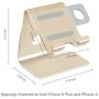 Tranesca 2-in-1 Charging Stand Compatible with Apple Watch Series 5 / Series 4 / Series 3 / Series 2 / Series 1 (38mm/40mm/42mm/44mm) and iPhone (Gold-Must Have Apple Watch Accessories)