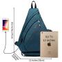 Tudequ Dry Wet Separation Sling Crossbody Chest Bag Backpack Casual Daypack for Men Women Teens