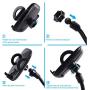 Golden Security Car Cup Phone Holder for Universal Smartphones Handsfree Cell Phone Cradle Compatible with iPhone Samsung LG Huawei LG Nokia Nexus Moto and More,Black