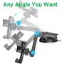 IPOW Car Phone Mount Holder Hands Free Car Phone Holder Dashboard Gravity Cell Phone Holder Mount with Auto Retractable Clamp Maximum Angle Adjustment for iPhone XR/XS Max/X/8/7 Galaxy S10/S9/Note 9