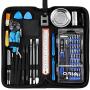 ORIA Screwdriver Set, 84 in 1 with 56 Bits Magnetic Repair Tool Kit with Universal Socket Wrench, Magnetic Parts Tray, Portable Bag for Smartphone, Computer, Tablet, PC, Blue and Black