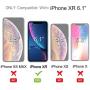 TEAM LUXURY Clear iPhone XR Case, [UNIQ Series] Transparent Hybrid Slim Protective Phone Case Cover for Apple iPhone XR 6.1" - (Clear)