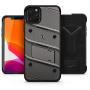 ZIZO Bolt Series iPhone 11 Pro Max Case - Heavy-Duty Military-Grade Drop Protection w/Kickstand Included Belt Clip Holster Tempered Glass Lanyard - Gun Metal Gray