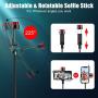 Selfie Stick Tripod, CAFELE All in One Extendable Tripod Stand with Detachable Bluetooth Remote,Lightweight Aluminum Tripod for iPhone 11/XS MAX/X/8/8 Plus, Galaxy S10/S9/S9 Plus, More