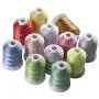 Simthreads 12 Variegated Colors Polyester Embroidery Machine Thread for Most Home Sewing Embroidery Machines 1100 Yards Each