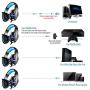 CIGOO G9000 3.5mm Gaming Headphone Stereo Game Headset Noise Cancellation Earphone with Mic LED Light Volume Control for PS4 Laptop Tablet Mobile Phones