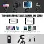 ACUTECATX 54-Inch Phone Tripod for iPhone Android Cell Phone iPad Camera Tripod Stand Mount with Wireless Remote + Universal Phone/Tablet Holder + Tripod Mount for Gopro and Carrying Bag(Black)