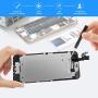 Compatible with iPhone 6 Screen Replacement Black 4.7 Inch Full Assembly LCD Display Digitizer with Front Camera, Ear Speaker, Proximity Sensor and Repair Tool Set (A1549 A1586 A1589)