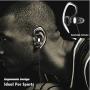MUCRO Running Headphones Wired, Sports Running Earphones Over Ear with Earhook Wrap Around, Sweatproof Stereo Gym Workout Earbuds with Mic for iPod Samsung Mobile Phones (Black)