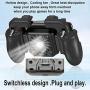 Mobile Game Controller with Cooling Fan for PUBG Mobile Controller Joystick Mobile Gaming Trigger for Android Controller Mobile Gamepad Phone Game Controller Joypad