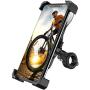 JHVW Bike Phone Mount,360°Rotation Bicycle & Motorcycle Handlebar Phone Holder for iPhone Android GPS Other Devices Between 4 to 7 inches