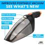 Portable Car Vacuum Cleaner: High Power Handheld Vacuum w/LED Light -110W 12v Best Car & Auto Accessories Kit for Detailing and Cleaning Car Interior - 16 Foot Cable