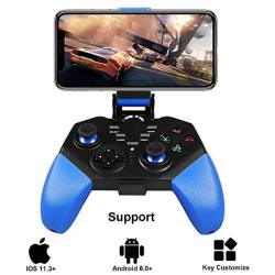 PowerLead Mobile Game Controller, PG8721 Wireless Turbo Combo Key Mapping Mobile Gamepad Compatible with iOS Android iPad Tablet