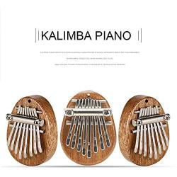 Kalimba Thumb Piano 8 Metal Keys Portable Mini Wooden Finger Mbira with Lanyard Special Gifts for Kids and Adults Beginners