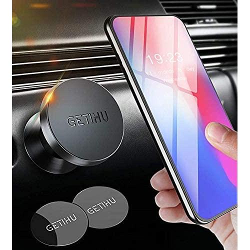 GETIHU Phone Holder for Car, 360° Dashboard Car Phone Mount, Universal Magnetic Cell Phone Car Holder GPS, Compatible with iPhone 11 Pro XS X 8 Plus Samsung Galaxy Note 10 S9 Huawei Xiaomi OnePlus Etc