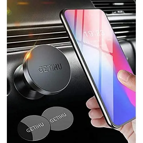 GETIHU Phone Holder for Car, 360° Dashboard Car Phone Mount, Universal Magnetic Cell Phone Car Holder GPS, Compatible with iPhone 11 Pro XS X 8 Plus Samsung Galaxy Note 10 S9 Huawei Xiaomi OnePlus Etc GETIHU Phone Holder for Car, 360° Dashboard Car Phone Mount, Universal Magnetic Cell Phone Car Holder GPS, Compatible with iPhone 11 Pro XS X 8 Plus Samsung Galaxy Note 10 S9 Huawei Xiaomi OnePlus Etc