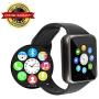 Smart Watch - Sazooy Bluetooth Smart Watch Support Make/Answer Phones Send/Get Messages Compatible Android iOS Phones with Camera Pedometer SIM SD Card Slot for Men Women (Black)