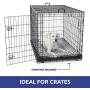 SoHome Pet Bed Deluxe Plush Fill, Reversible Paw Print Design, Machine Washable, Ideal for Dog Crates, Gray