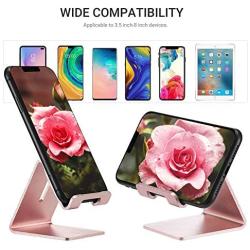 Cell Phone Stand Holder - ToBeoneer Aluminum Desktop Solid Portable Universal Desk Stand Compatible with All Mobile Smart Phone Huawei iPhone X 8 7 6 Plus 5 Ipad Mini Tablet Office Decor (Rose Gold)