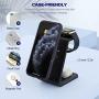 Kertxin 3 in 1 Qi-Certified Wireless Charger,Wireless Charging Station Dock for Apple Watch,AirPods Pro,Wireless Charging Stand for iPhone 11 Pro Max/X/XS/XR/8/8+,Samsung Galaxy S20 S10 S9 S8 Note 10