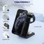 Kertxin 3 in 1 Qi-Certified Wireless Charger,Wireless Charging Station Dock for Apple Watch,AirPods Pro,Wireless Charging Stand for iPhone 11 Pro Max/X/XS/XR/8/8+,Samsung Galaxy S20 S10 S9 S8 Note 10