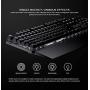 GameSir GK300 Wireless Mechanical Gaming Keyboard 2.4 GHz + Blutooth Connectivity, 1ms Low Latency, Aluminium Alloy Top Plate, Anti-ghosting for PC/iOS/iPad/Android Smartphone/Laptop and Mac (Renewed)