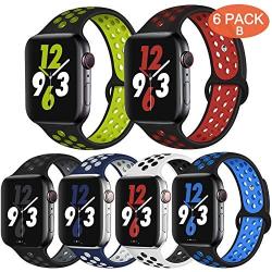 OriBear Compatible for Apple Watch Band 44mm 42mm 40mm 38mm, Breathable Sporty for iWatch Bands Series 4/3/2/1, Watch Nike+, Various Styles and Colors for Women and Men